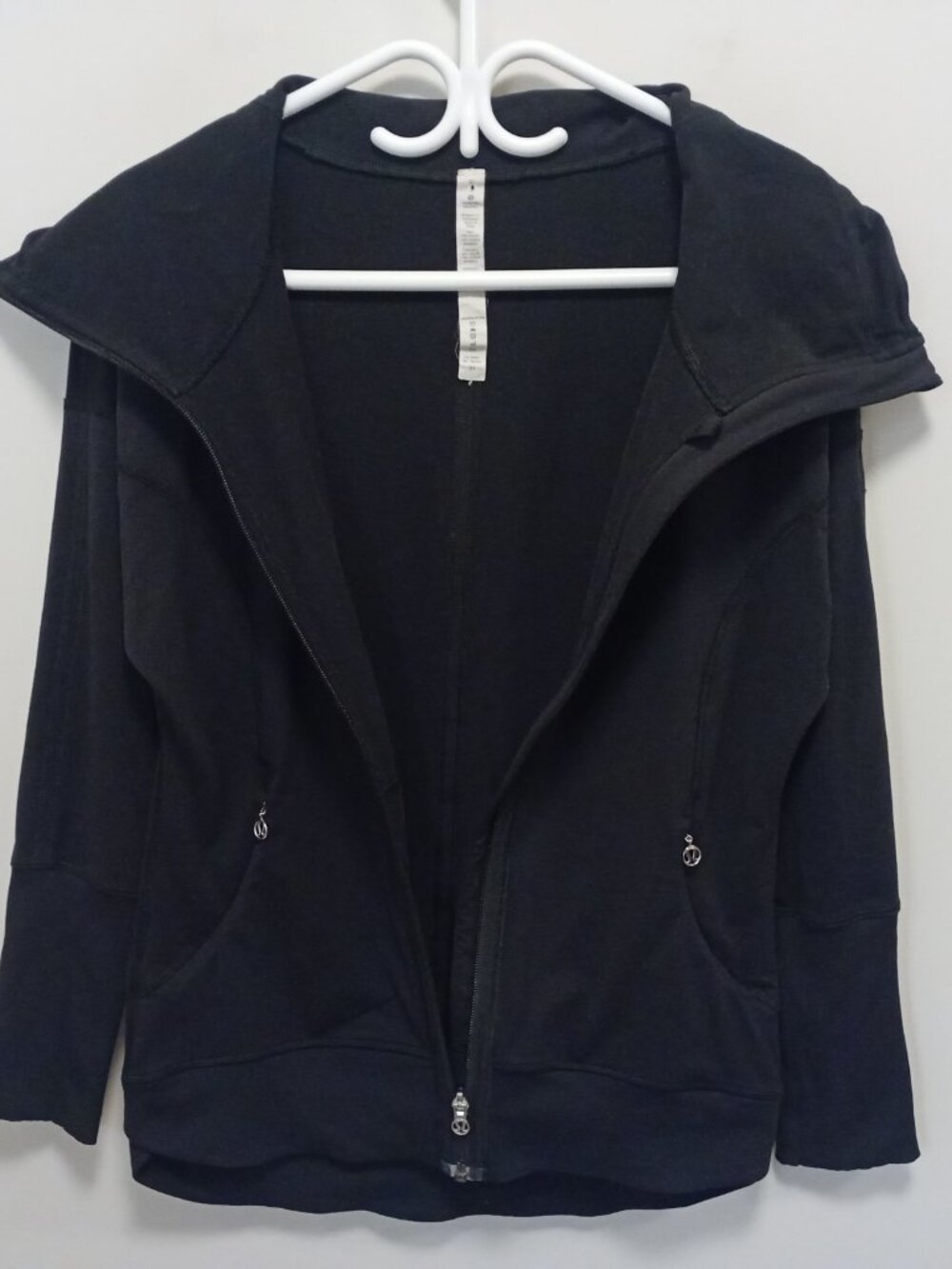 Lululemon Pump It Up Jacket Black Brushed Luxtreme Full Zip Funnel Neck 4 XS - Picture 5 of 12